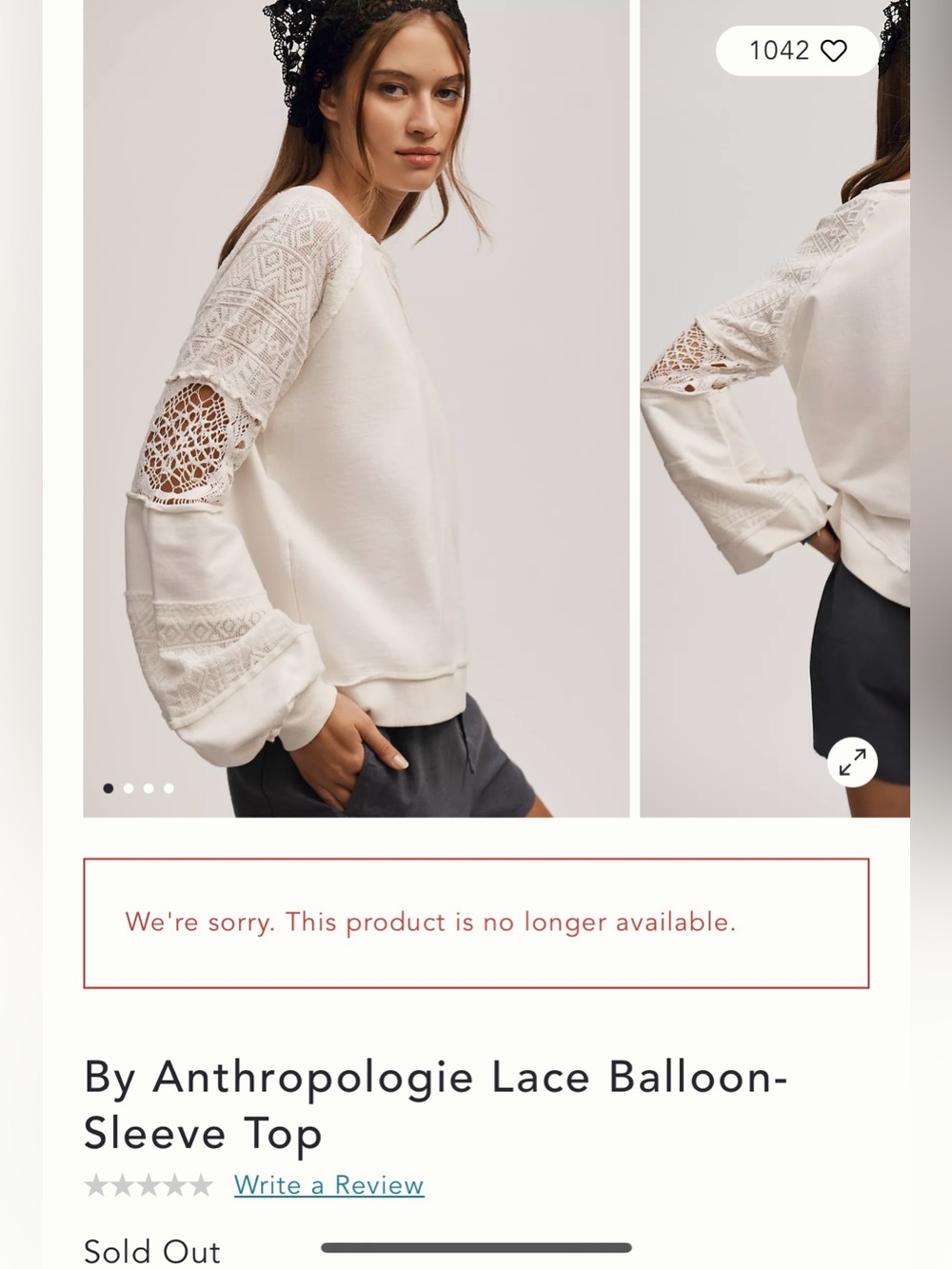Anthropologie Long Sleeve Top